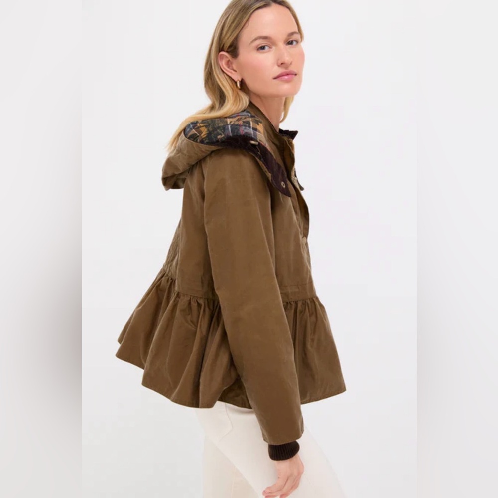 ERDEM x Barbour Dhalia Wax Jacket sand - Picture 3 of 17